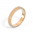 Обручальное кольцо женское ребристое с бриллиантами (код 24008)