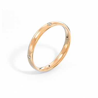 Обручальное кольцо мужское классическое из белого золота (код 24020)