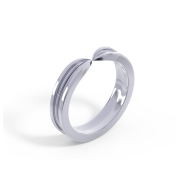 Обручальное кольцо мужское обнимающее (код 24022)