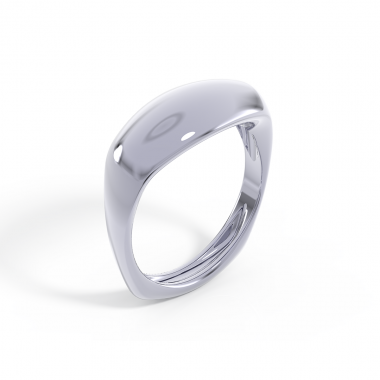 Обручальный перстень женский с возможной гравировкой (код 24034-1)